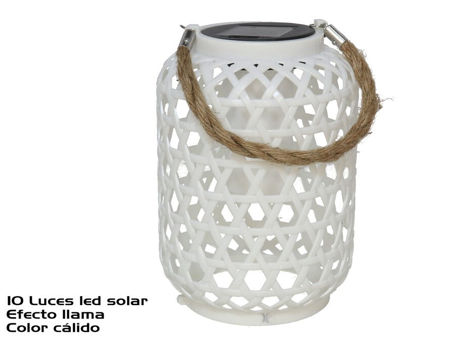Saulės žibintas, 10 LED, baltas, 15.00 x 15.00 x 21.50, GARDEN ENJOY