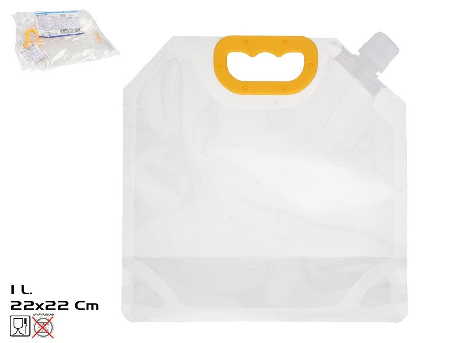 Skaidrus pikniko maisto ir vandens konteineris 1 l 21x21 cm, SUMMER ENJOY