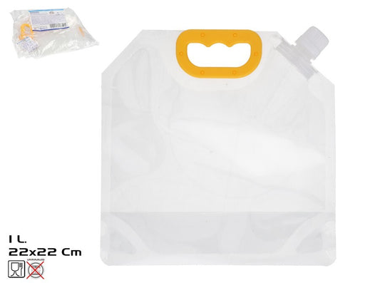 Skaidrus pikniko maisto ir vandens konteineris 1 l 21x21 cm, SUMMER ENJOY