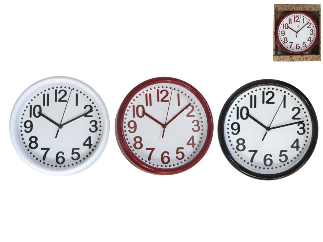 Sieninis laikrodis 22 cm, įvairūs modeliai, 22 x 5 x 22 cm, DECORLIFE