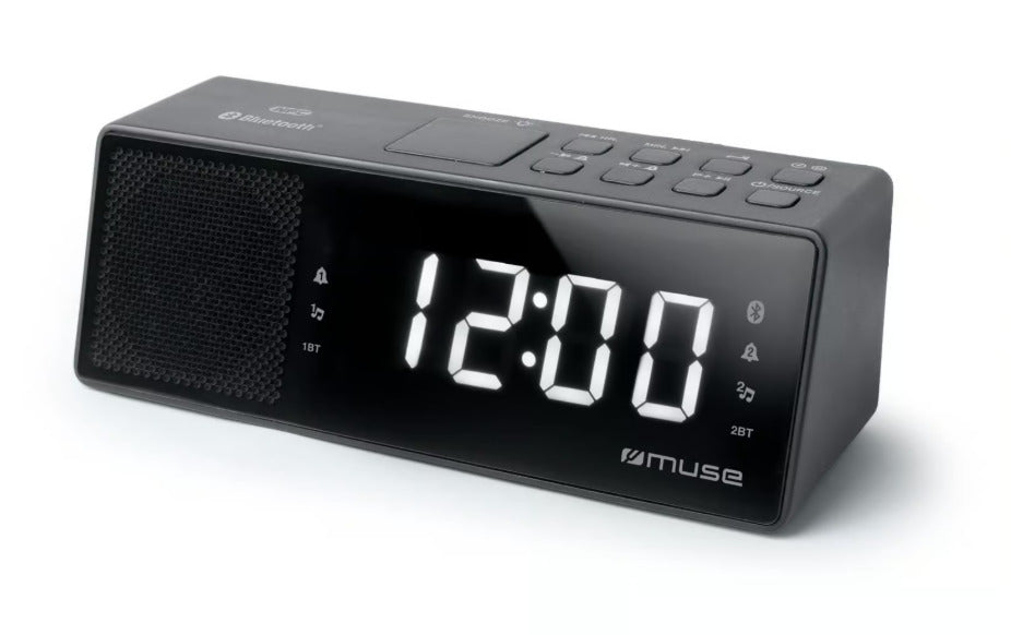 Dviejų žadintuvų laikrodinis radijas PLL su Bluetooth, 2×1,5 V, M 172 BT, MUSE