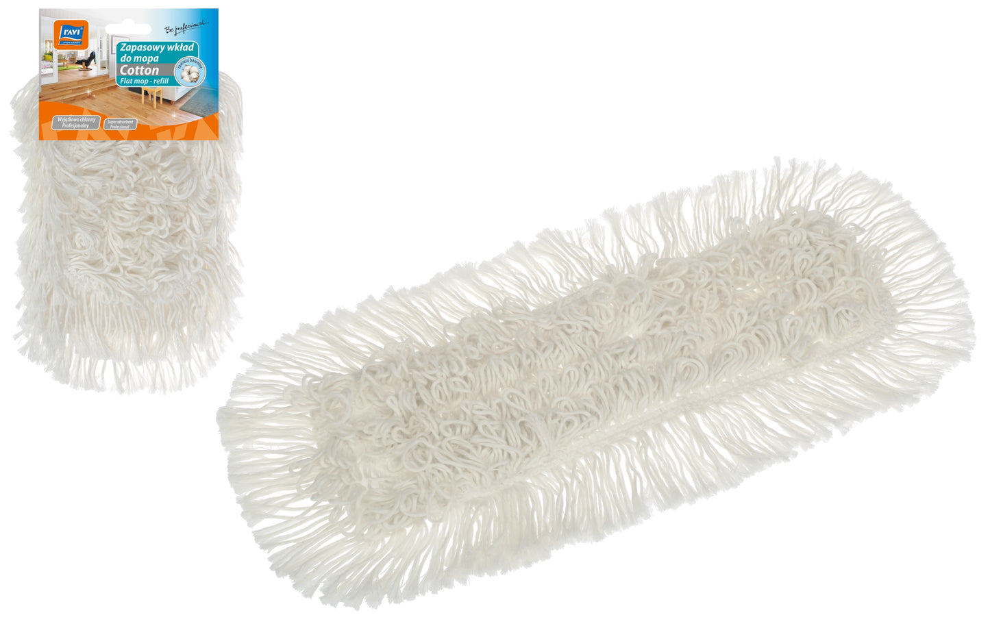 COTTON plokščios šluotos antgalis, 43 x 13 x 2, 00687, Simple Solution