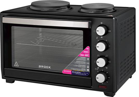 Orkaitė su kaitlentėmis BROCK TO 4802 BK 48L 2000 W