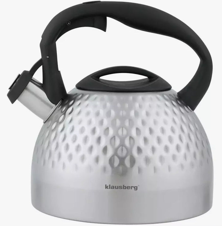 Virdulys su švilpuku, 3l, plieno spalvos Klausberg, KB 7642