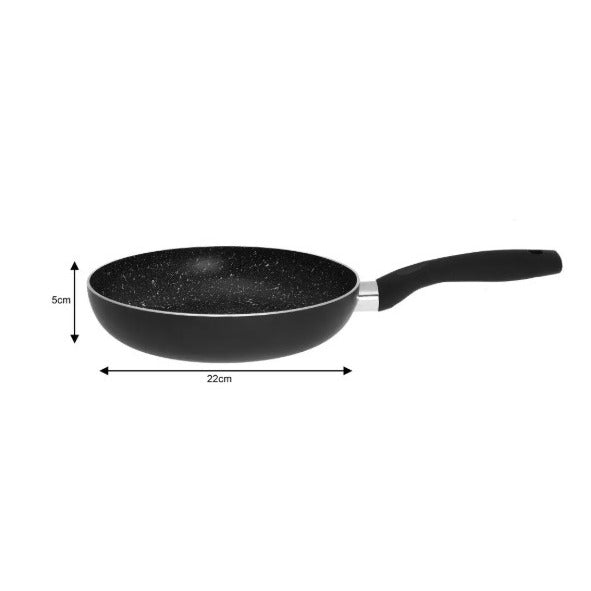 Keptuvė, marmurinė juoda, Ø22cm, KH 3980, Kinghoff