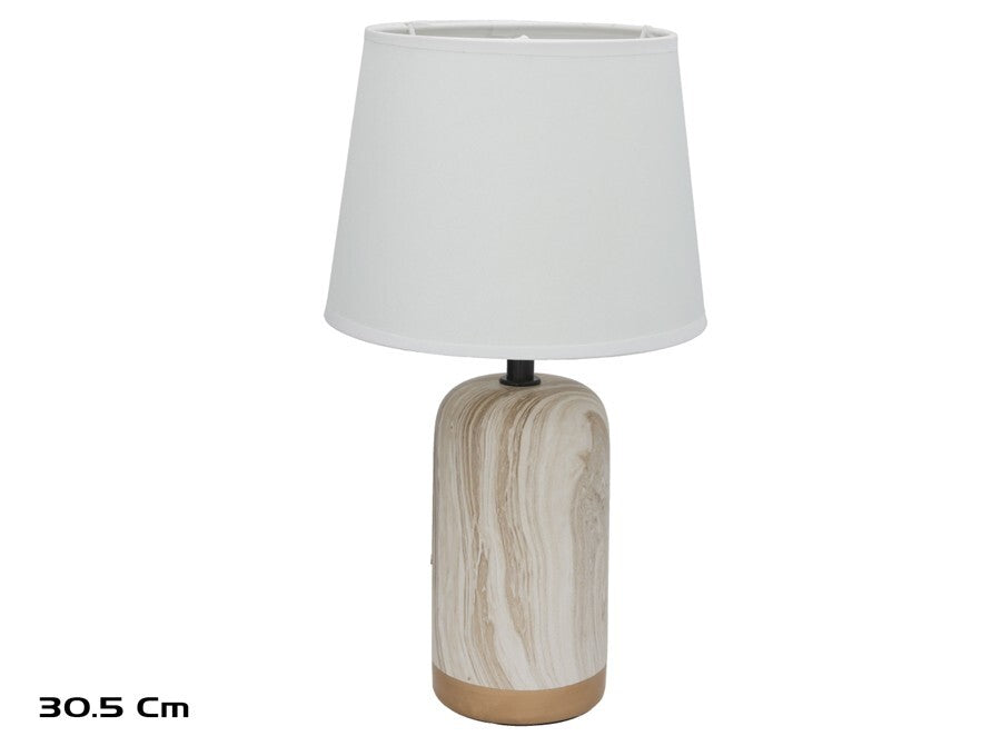 Keraminė stalinė lempa Fenix, 18.00 × 18.00 × 30.50 cm, DECORLIFE