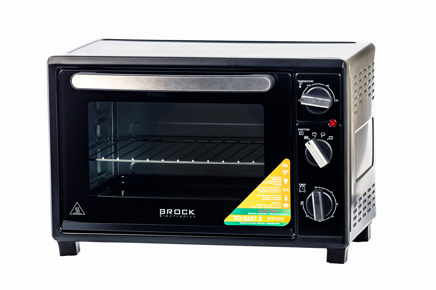 Orkaitė BROCK TO 2601 B 26 L, 1500W