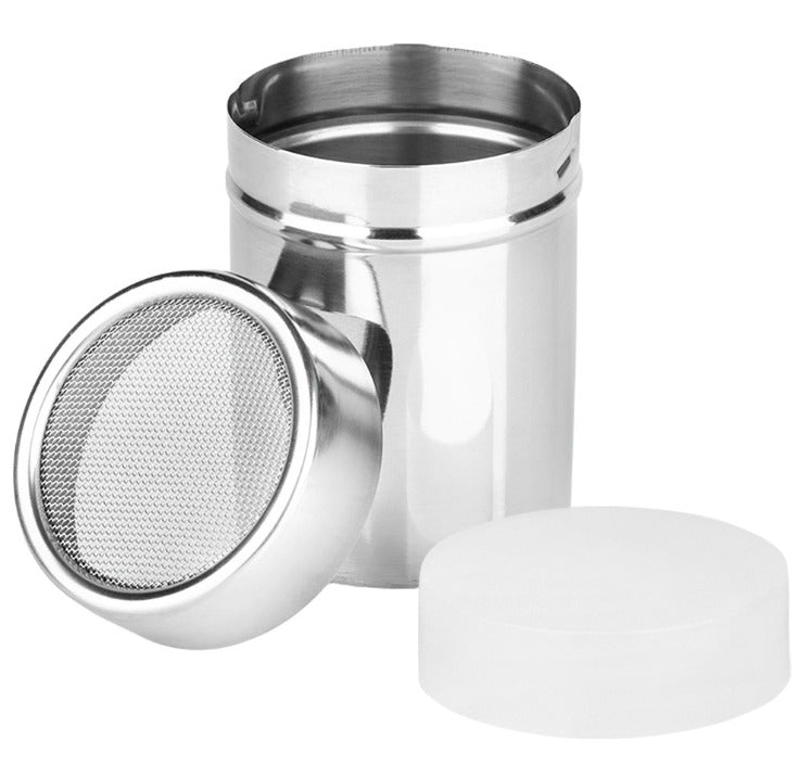 Indelis su sieteliu cukraus pudrai ir cinamonui, plieninis, 300 ml, 279082, VILDE