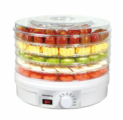 Maisto džiovyklė, 5 padėklai, 350W, KB 7567, Klausberg