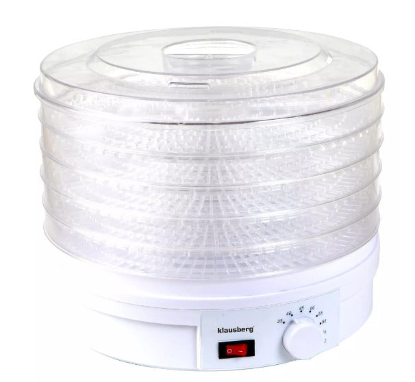 Maisto džiovyklė, 5 padėklai, 350W, KB 7567, Klausberg