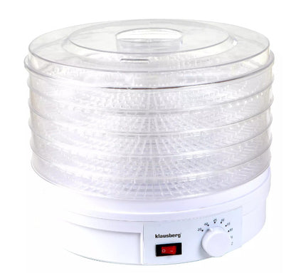 Maisto džiovyklė, 5 padėklai, 350W, KB 7567, Klausberg