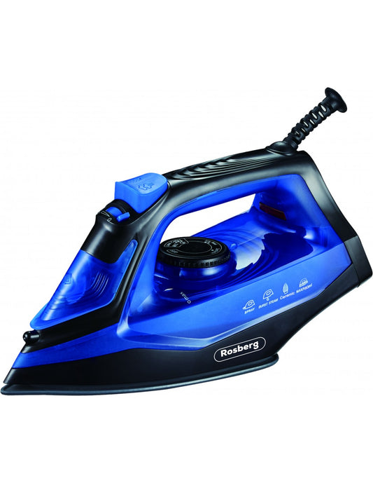 Lygintuvas Rosberg R51050G, 2200 W, 160 ml., keraminė lėkštė, mėlynas su juoda spalva
