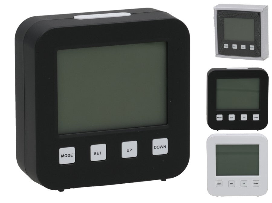 LCD žadintuvas 8,8 x 8,9 cm, 2 rūšių, DECORLIFE
