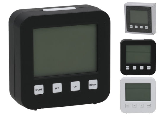 LCD žadintuvas 8,8 x 8,9 cm, 2 rūšių, DECORLIFE