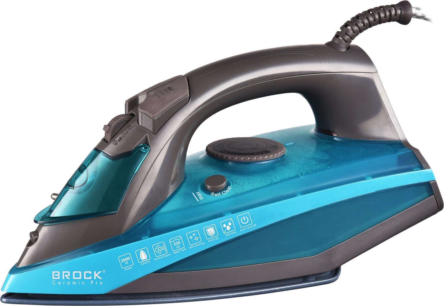 Garų lygintuvas BROCK BSI 5502 BL, 2600W