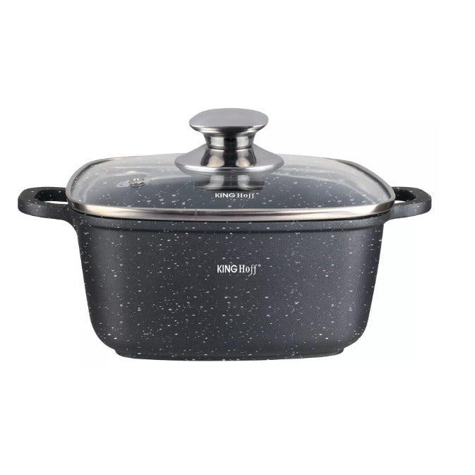 Puodas, marmuro danga, 3.7L, 22x22x9.5cm, KH 1602, KING HOFF