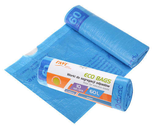 Rūšiavimo atliekų maišai, 60 l, 10 vnt., popieriui, 6 x 19 x 2.5, 00787, Simple Solution