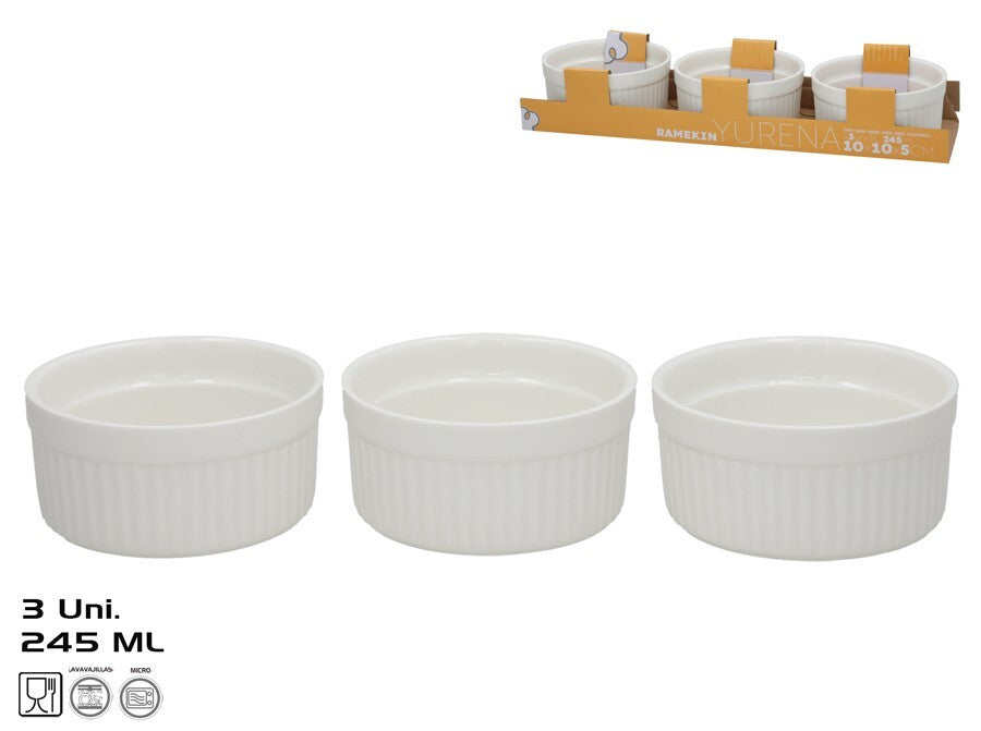 Kepimo formelės x3 245 ml 10x10x5 cm baltos, KITCHEN&GO