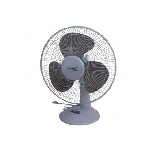 Stalinis ventiliatorius, 40 W, 40 cm, 3 greičių pasirinkimai, baltas/pilkas, R51760B16, „Rosberg“.