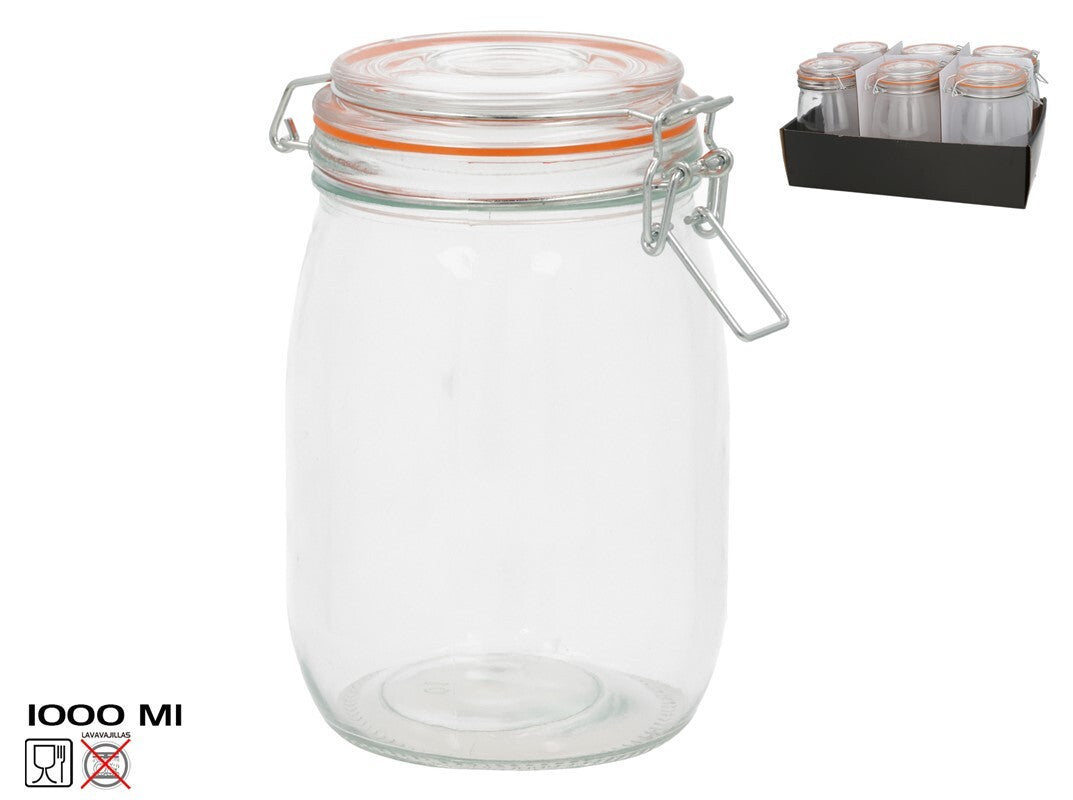 Hermetiškas indas 1000 ml, 17 x 10,3 x 14,5 cm, KITCHEN&GO