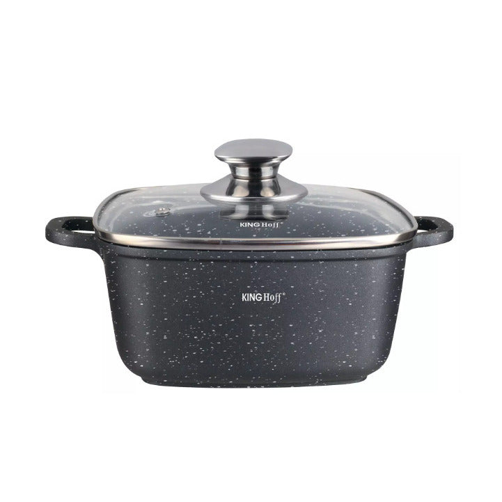 Puodas, marmuro danga, 6.5L, 28x28x11cm, KH 1605, KING HOFF