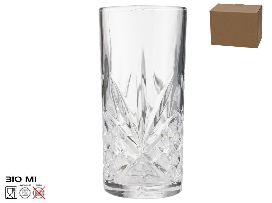 Stiklinės, 6 dalių rinkinys, 310 ml, 14,3 x 6,8 x 6,8 cm, KITCHEN&GO