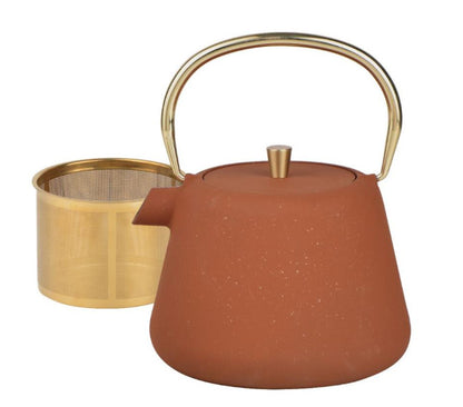 Ketaus arbatinukas su sieteliu, emaliuotas vidus, 1L, KH 1934, Kinghoff