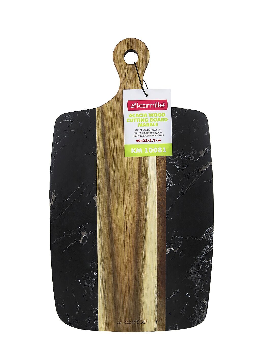 Pjaustymo lentelė medis + plastikas 40 × 22 × 1,3 cm, 10081, KAMILLE