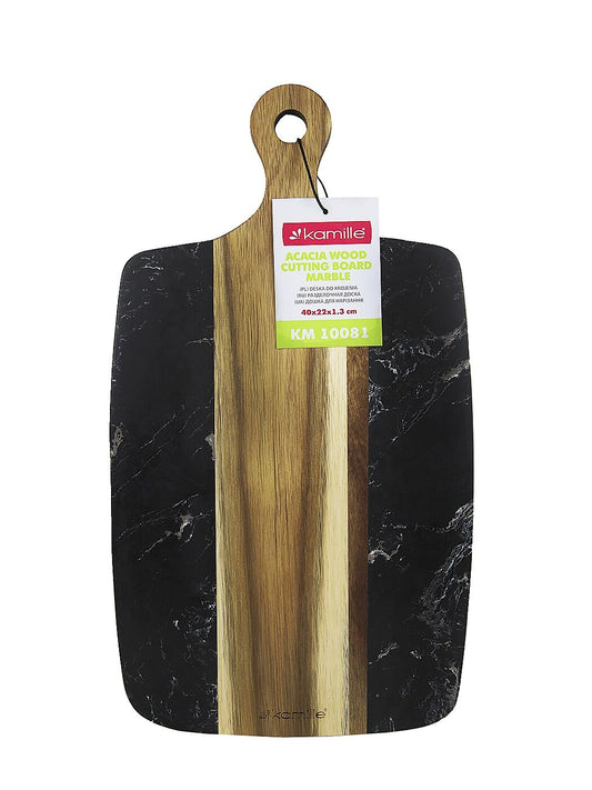 Pjaustymo lentelė medis + plastikas 40 × 22 × 1,3 cm, 10081, KAMILLE