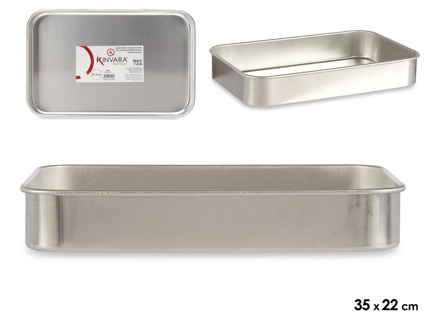 Aliumininis kepimo indas, 6×36×23.5 cm, 87585, Kinvara