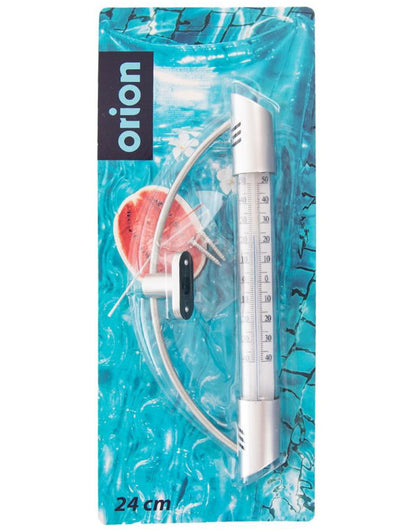 Lauko termometras, sidabro spalvos, 24 cm, 152822, ORION