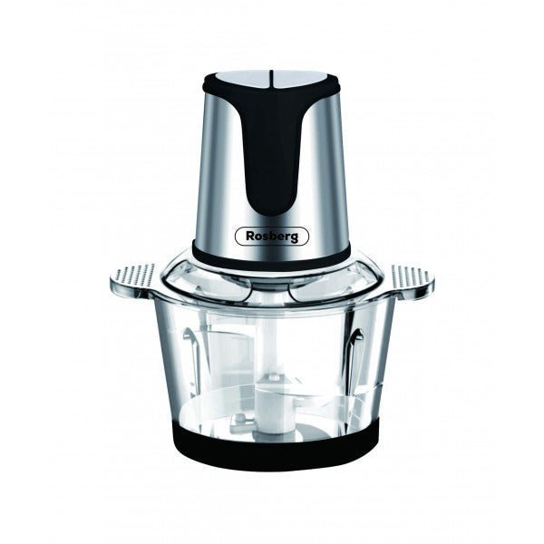 Smulkintuvas Rosberg R51111E, 500W, 3 l, 2 greičio nustatymai, Neslystantis, Pilkas