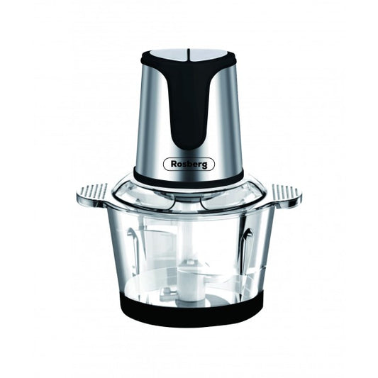Smulkintuvas Rosberg R51111E, 500W, 3 l, 2 greičio nustatymai, Neslystantis, Pilkas