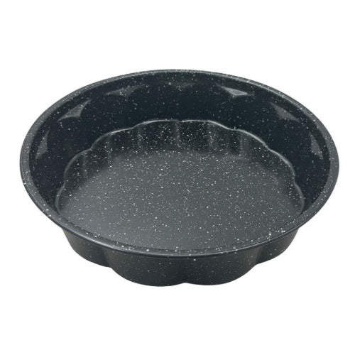 Forma, apvali, metalinė, su nelimpančia danga, juoda, 27,5 cm skersmens, Klausberg, KB 7838