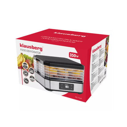Maisto džiovyklė, 5 padėklai, 350W, KB 7569, Klausberg
