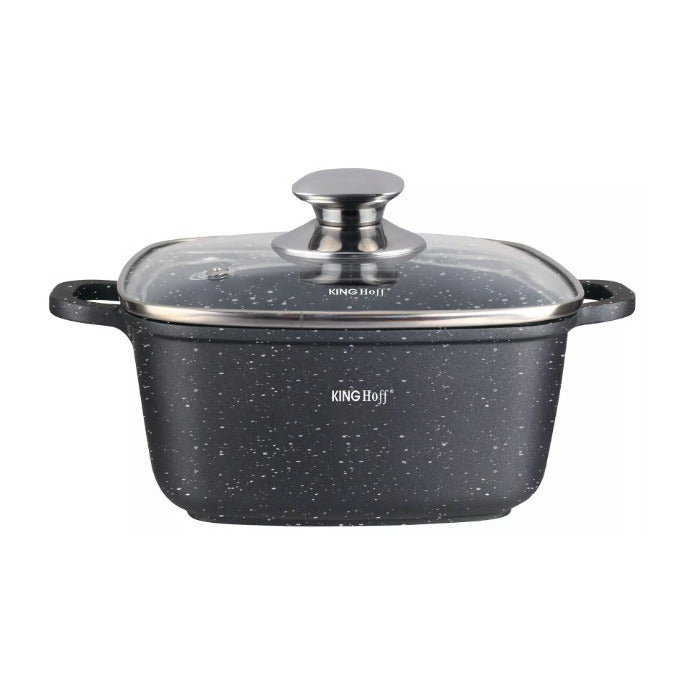 Puodas, marmuro danga, 4.4L, 24x24x10cm, KH 1603, KING HOFF