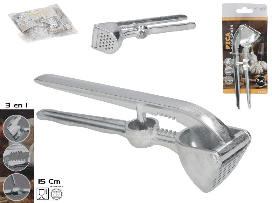 Česnako spaustuvas 6 x 15 x 3,5 cm, KITCHEN&GO