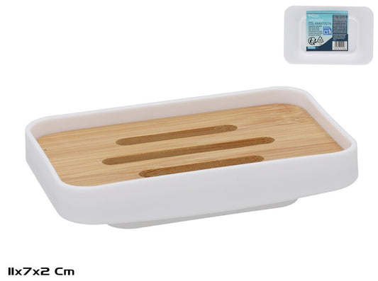 Bambukinė muilinė voniai, 12.00 x 8.00 x 3.00, BATH&GO