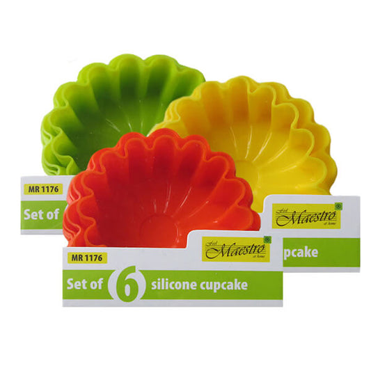 MAESTRO MR 1176 Cupcake formelės 6 vnt, silikoninis