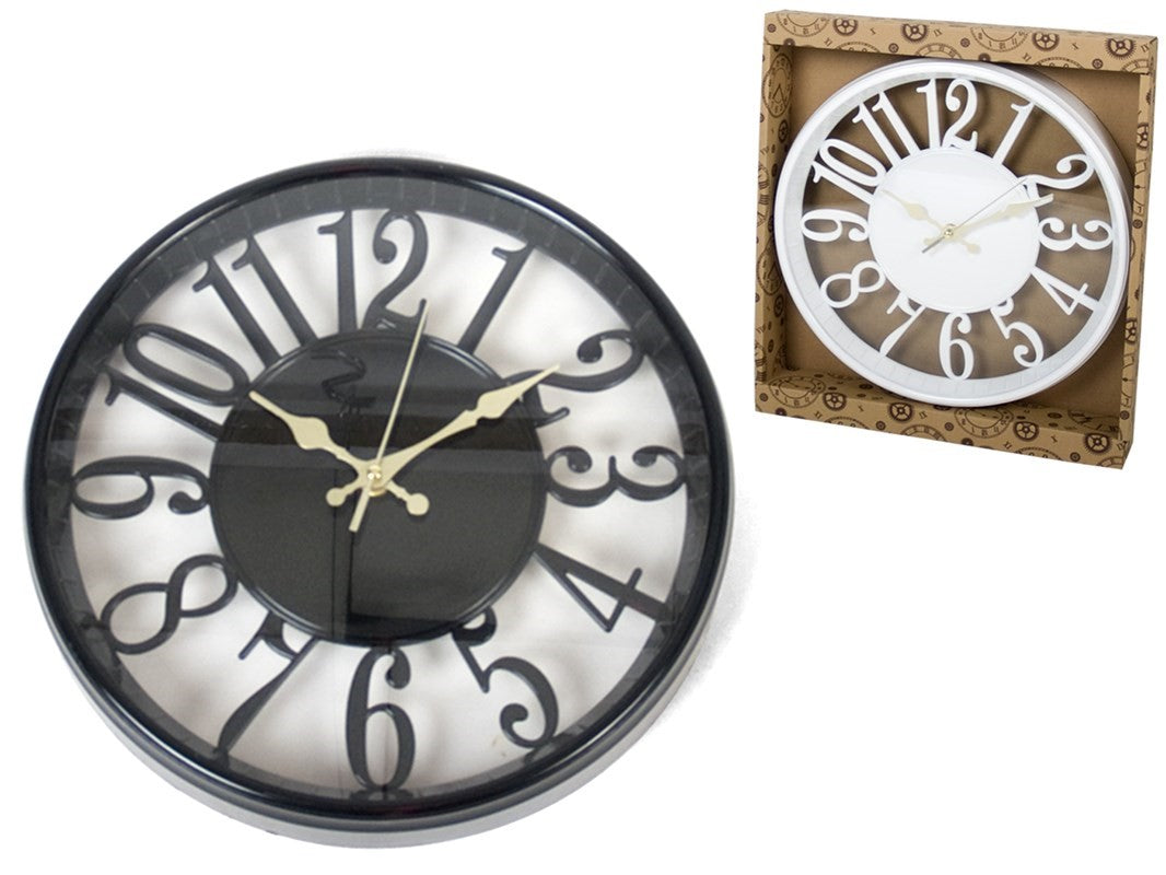 Sieninis laikrodis 30 cm, 2 rūšių, 30 x 5 x 30 cm, DECORLIFE