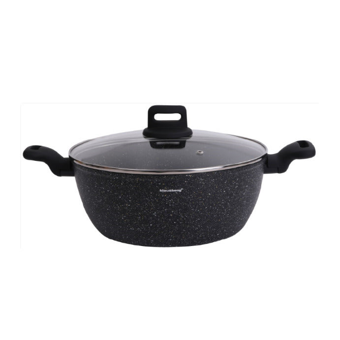 Puodas, juodas marmuras, Ø28cm, 5.71L, KB 7672, Klausberg
