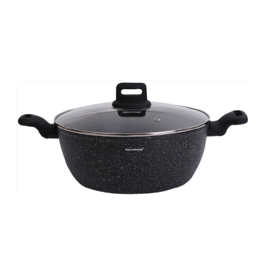 Puodas, juodas marmuras, Ø28cm, 5.71L, KB 7672, Klausberg