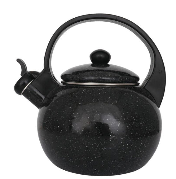 Švilpiantis virdulys, emaliuotas plienas, juodas, 2,2 l, KH 2039, Kinghoff