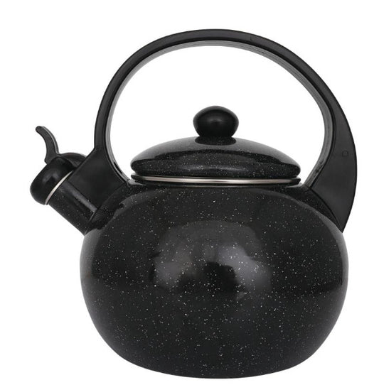 Švilpiantis virdulys, emaliuotas plienas, juodas, 2,2 l, KH 2039, Kinghoff