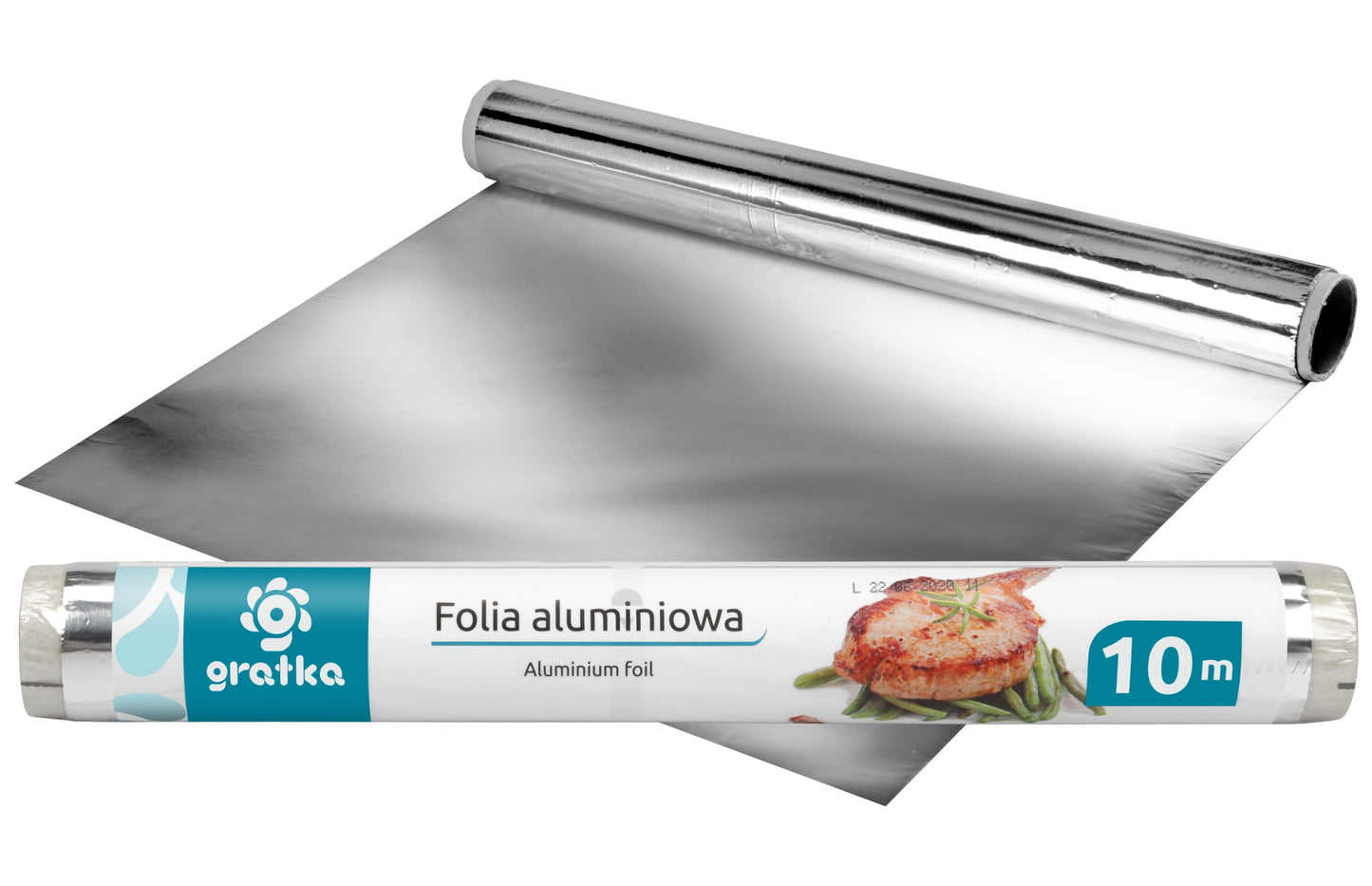 Aliuminio folija, 10 m x 28 cm, rulonas, 3.2 x 3.2 x 30, 00170, Gratka