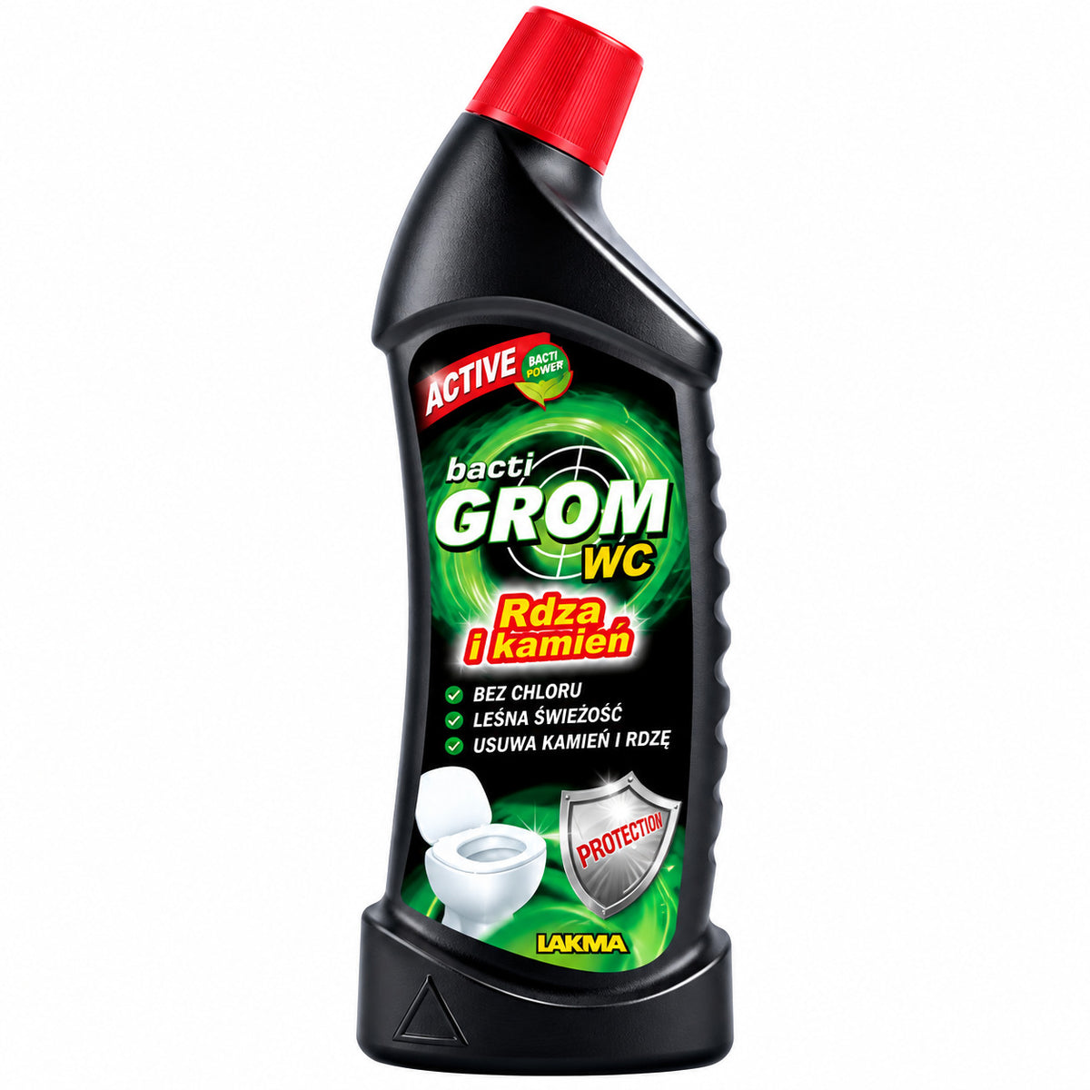 BACTI GROM ACTIVE tualeto valiklis, 750 ml. 8 vnt. dėžėje.