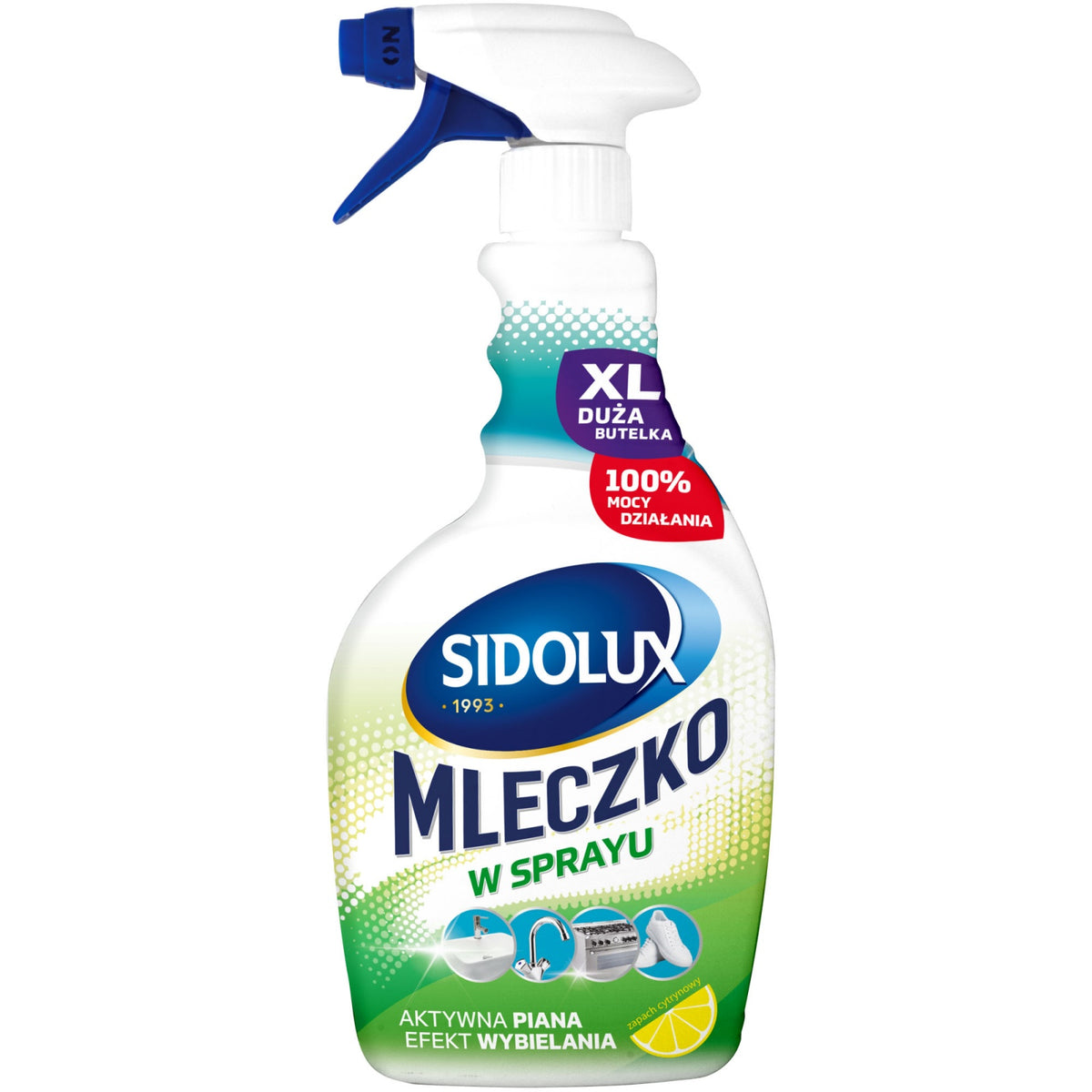 SIDOLUX valomasis pienelis-purškalas su citrinų kvapu, 750 ml. 6 vnt. dėžėje.