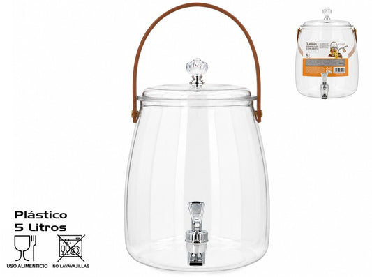 Gėrimų indas su čiaupeliu, 5 l, 20.00 × 22.50 × 30.00 cm, KITCHEN&GO