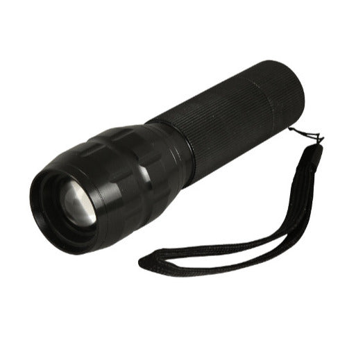 Aliumininis LED žibintuvėlis, 3 vatai, juodas, 3 švietimo režimai, 4002711, Heitech