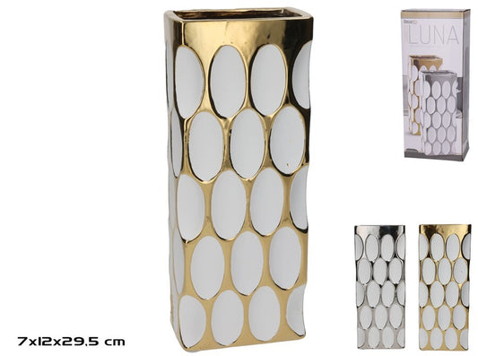 Vaza 12 x 7,5 x 29,5 cm, 2 rūšių, 29,5 x 12 x 7 cm, DECORLIFE